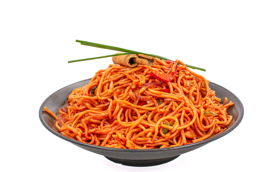 Noodles γλυκόξινη σάλτσα