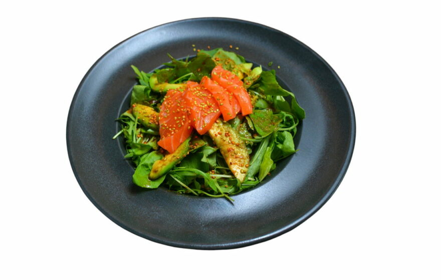 Sashimi salad salmon